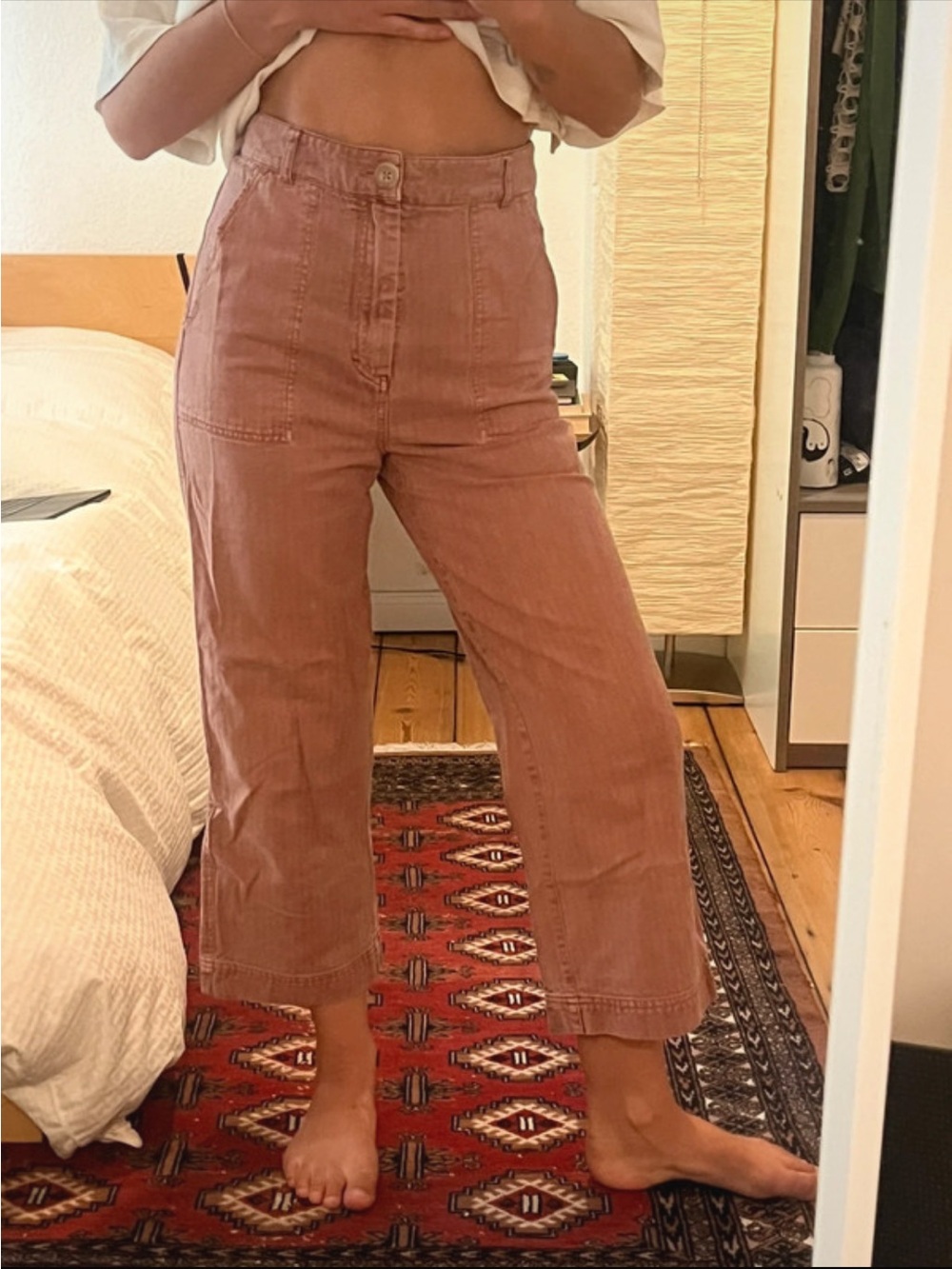 Free People rose colored pants